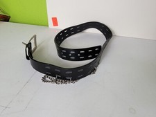 Vintage Y2k Belt L.E.I. Genuine Leather Brown Medium With Chain