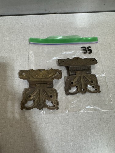 (2) Antique Art Nouveau Stunning Hinge - Picture 2 of 4