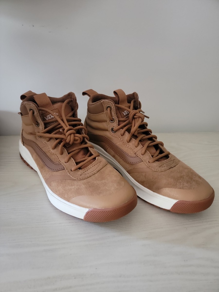 Vans UltraRange Men\'s Brown High-Top Sneakers, 7.5 Vans Unisex UltraRange Sneakers Shoes High Top Brown Tan  main image 4