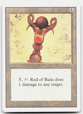 MTG Rod of Ruin U Revised Edition  MP