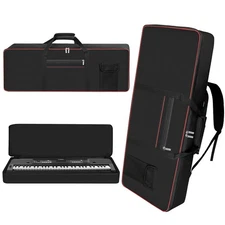 88-Key Padded Electric Keyboard Case Waterproof Gig Bag All-round Thick Sponge