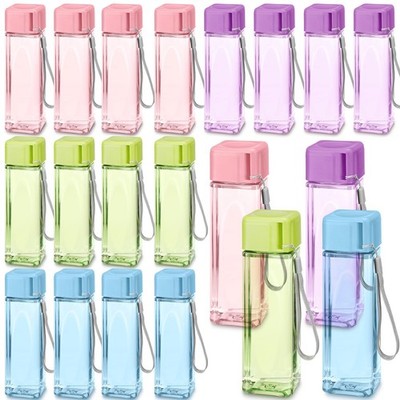 Mifoci 20 Pieces Water Bottle Bulk 17 oz Plastic Water Bottles Bulk