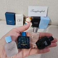 Men’s Designer Mini Cologne Bundle | 4-Piece Set | New in Boxes | Versace, Arman