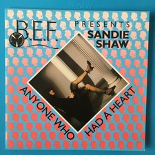 SANDIE SHAW : ANYONE WHO HAD A HEART 45 NOS MINT Virgin UK Import Picture Sleeve