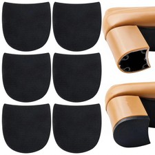 3 Pairs Shoe Heel Repair Rubber Pads, Boot Heel Replacement Cuttable Anti-Slip S