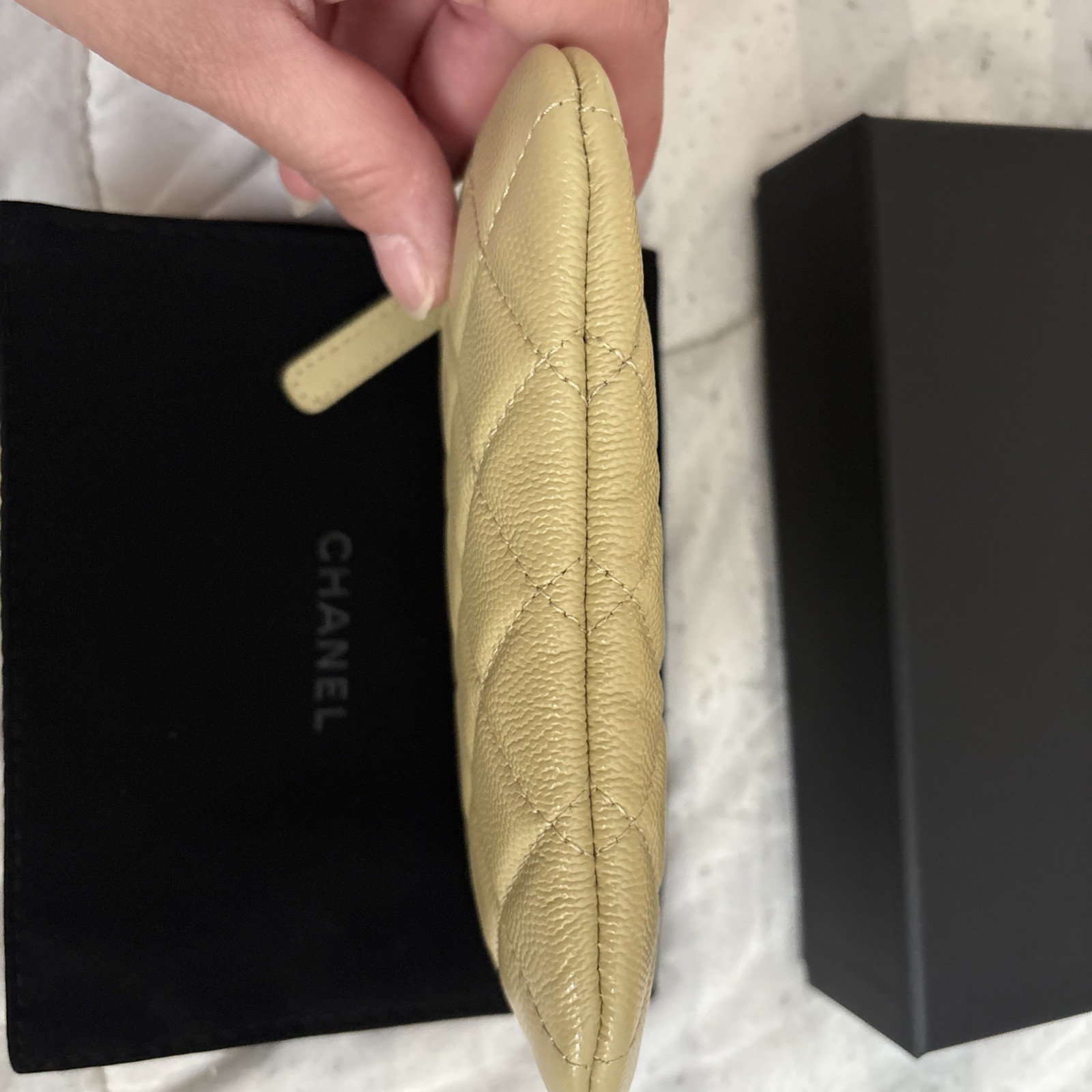 Authentic - Chanel mini O’Case Quilted Caviar image 5