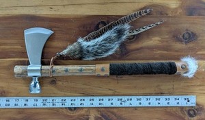 Tomahawk Peace Pipe, 18.5"
