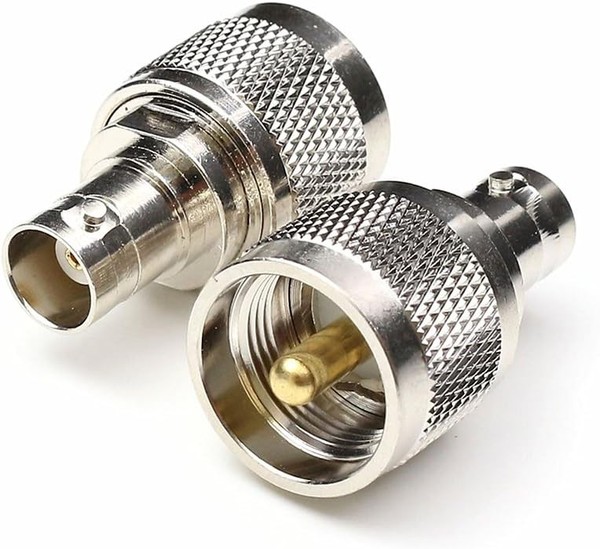 2 StüCk RF Koaxial Adapter BNC Buchse Auf UHF Stecker PL-259 PL259 Connector-image