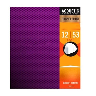 Acoustic Guitar Strings Phosphor Bronze LIGHT 12-53 16002 16027 16052 16077 STR