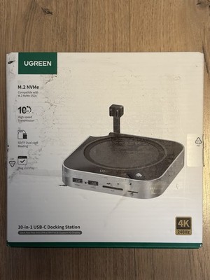 Ugreen 10-in-1 USB C Docking Station for Mac mini M4 Pro with M.2 NVMe Enclosure