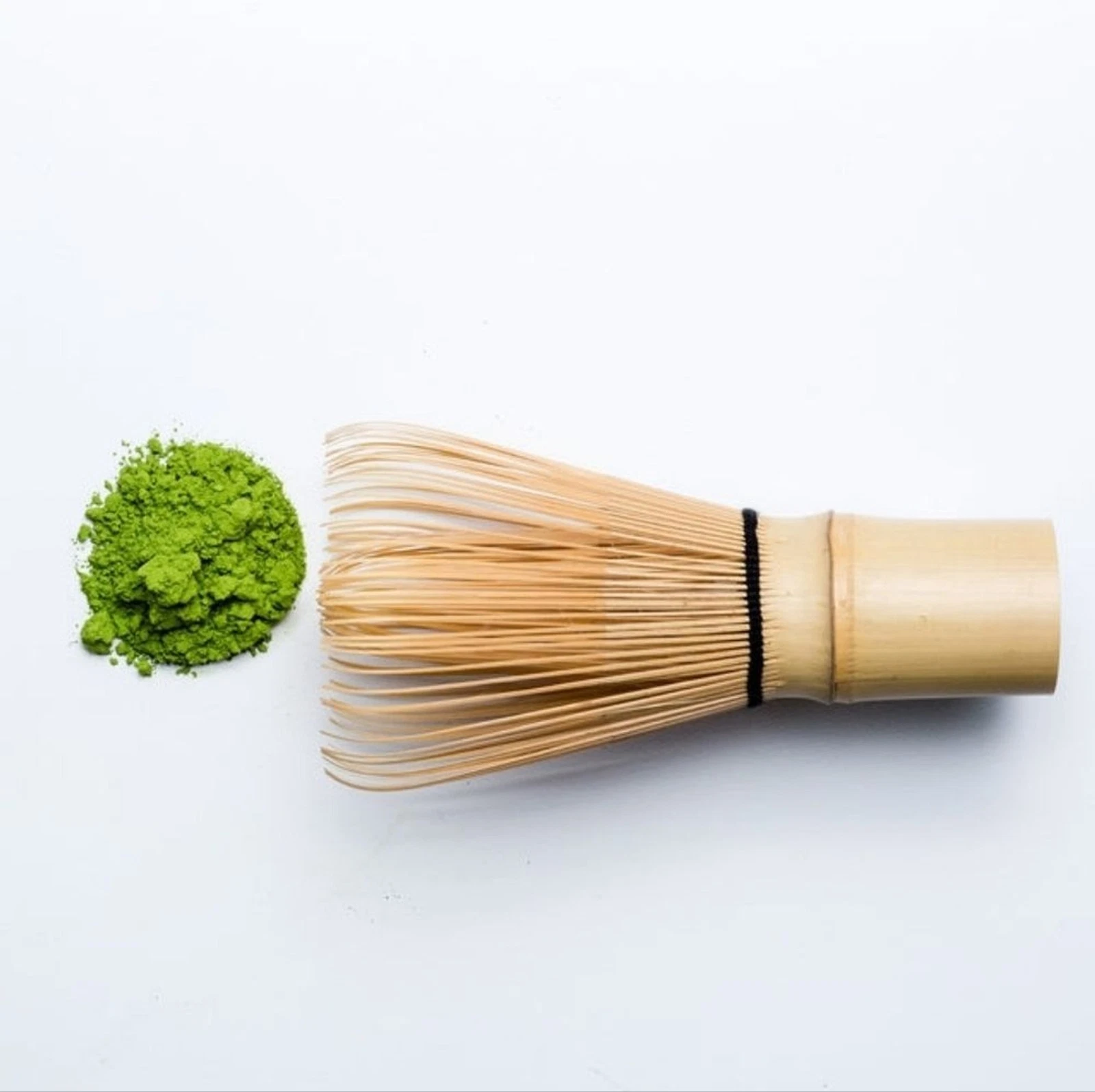 2 BIJA Bamboo Matcha Whisk 100 Prongs Twine Count Brush For Japanese Green Tea