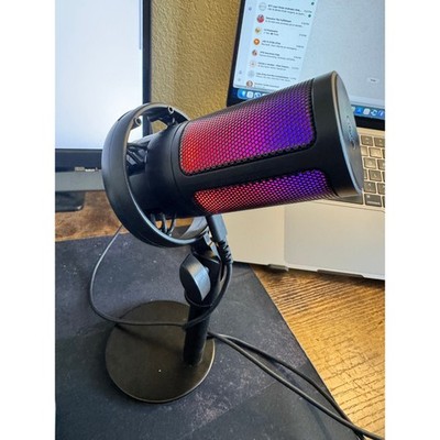 RGB USB Gaming Microphone with Stand Streaming Podcast PC Mic