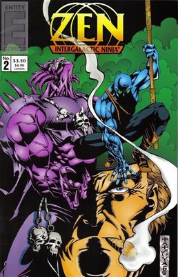 ZEN INTERGALACTIC NINJA COLOR #2 - JAN 1994 ENTITY COMICS, NM/MT 9.8 NEW IN BAG!