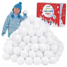 Pack Snow Toy Ball for Kids 2 Inch Artificial Snow Fight Ball Set 150
