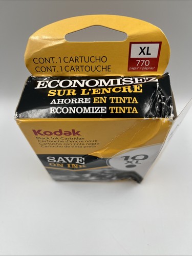 Genuine Kodak 10 XL Black Printer Ink Cartridge CAT 8237216 - NEW In Damaged Box - Picture 7 of 8