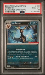Umbreon 130/197 Obsidian Flames GameStop Exclusive Promo Reverse Holo