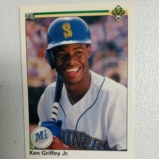 Ken Griffey Jr. - RARE Double Error Card #156 Upper Deck - Seattle Mariners card