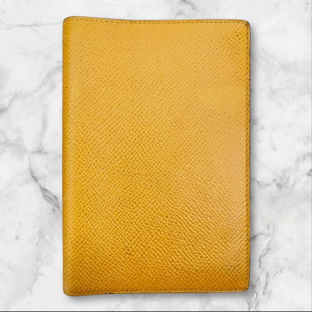 Hermes Money Clip Leather Yellow French Bifold Card Case | eBay