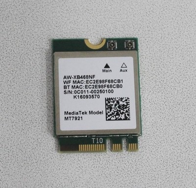 AW-XB468NF Mediatek Lan Wireless Ax+Bt5.2(2*2)M.2 2230 15 F513Ea-Os36''GRADE A''