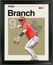 Kolby Branch Georgia Bulldogs Framed Sports Art Photo by Thomas Maxwell