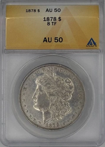 1878 Morgan Silver Dollar ANACS AU-50