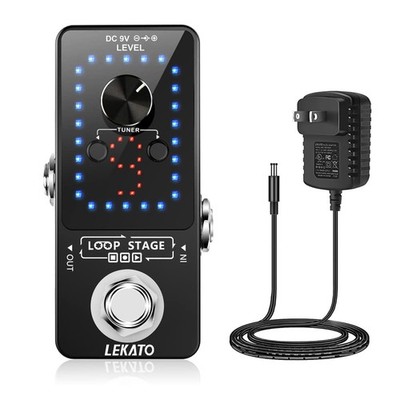 Guitar Looper Pedal Effect Pedal with Tuner Function Looper Pedal Loops 9 Loo...