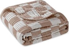Ultra Soft Muslin Baby Blanket,A Versatile Swaddle and Bed Blanket for Babies, T