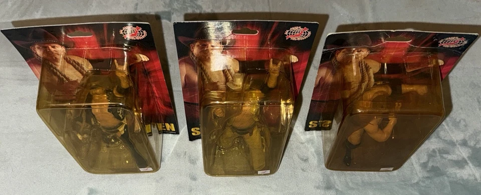 LOT OF 3 STAN HANSEN CHARAPRO ACTION FIGURES BRAND NEW IN BOX AJPW WWE - Image 3 of 4