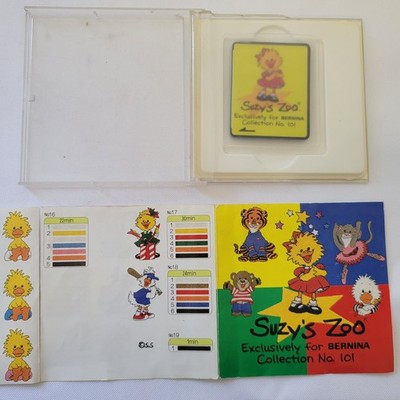 Bernina Embroidery Card. Suzy's Zoo Collection No. 101. Bernette for Bernina