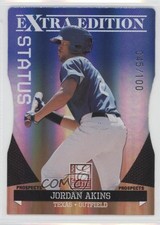 2011 Donruss Elite Extra Edition Prospects Blue Status Die-Cut Jordan Akins sh7