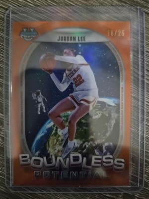 2025 Bowman Chrome Boundless Jordan Lee Orange Refractor /25