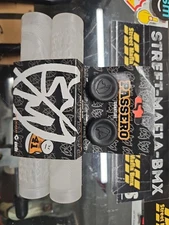 S&M BMX bike Grips PASSERO CLEAR Flangeless FIT ODI usa made Fly Kink Sunday NEW