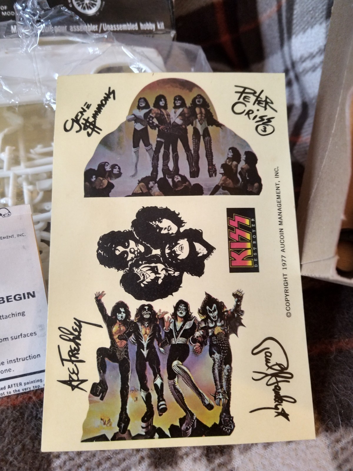 VTG 1977 AMT KISS Custom Chevy Van Plastic Model Kit New Open Box NICE!