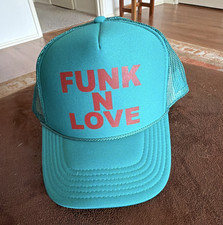 LoveWorn Funk N Love Teal/Pink Trucker Hat Ad...
