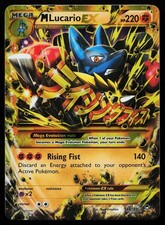M Lucario EX 113/111 Secret Rare Holo XY Furious Fists Pokémon Card