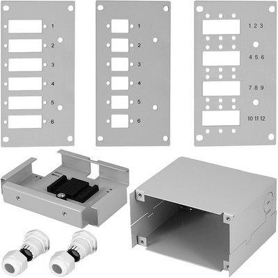 Glasfaser Frontblende Patchpanel Verteilerfeld Spleißverteiler Netzwerk Box