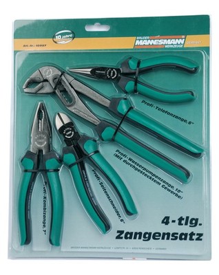 BRÜDER MANNESMANN Profi Zangensatz 4-teilig