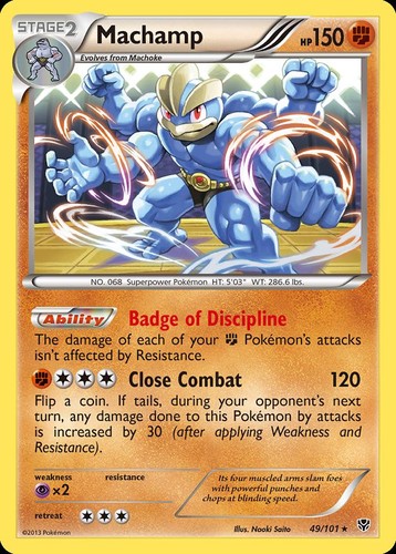 Pokemon Machamp (49/115) Plasma Blast HP HOLO