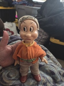 Vintage  Knickerbocker "Grumpy" Disney Dwarf Doll 9" tall