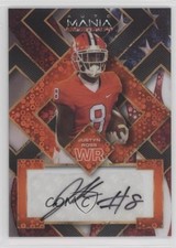 2022 Wild Card Mania American Football Square /5 Justyn Ross Rookie Auto RC 10k8. rookie card picture