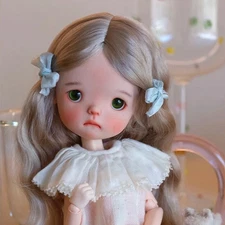 Handmade 1/6 BJD Doll SD Resin Lovely Face Makeup Eyes Girl Bare Doll Toy Gift