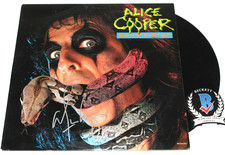 ALICE COOPER SIGNED 'CONSTRICTOR' ALBUM VINYL RECORD MUSIC BECKETT COA AUTOGRAPH