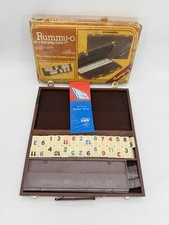 Vintage Rummy-O Tile Game Cardinal Faux Leather Case Complete Instructions