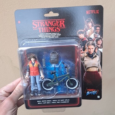 Stranger Things Will Byers Actionfigur Hunt E Battle Jazwares Neu mit Karton...