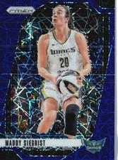 2024 Panini Prizm WNBA #94 Maddy Siegrist Blue Velocity Prizms