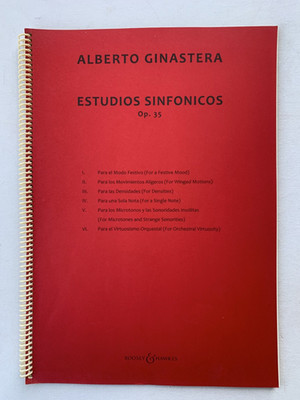 Noten. Ginastera. Estudios Sinfonicos. Opus 35.   Partitur.