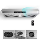 30 In. 700CFM Ducted under Cabinet Range Hood with Touch Display, LED Lights, an