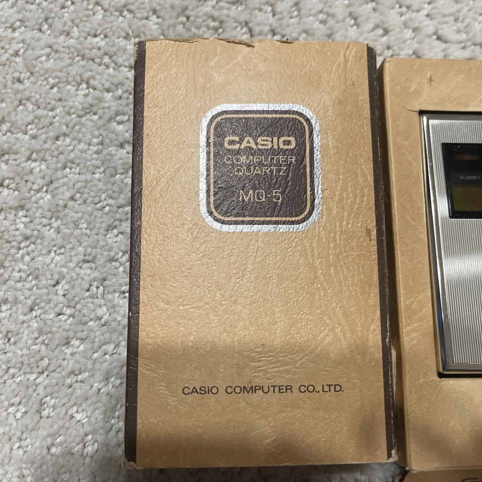 Vintage Casio MQ-5 Computer / Calculator Complete With Box And Papers - Image 2 of 4