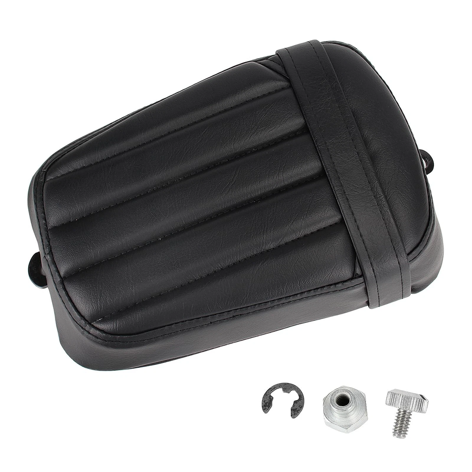 Rear Passenger Side Seat Pillion Pad PU Leather Soft Cushion Compatible with ...
