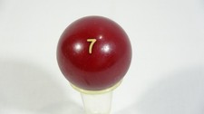 Vintage Burgundy Pool 7 Ball - 2 3/8" - 160g